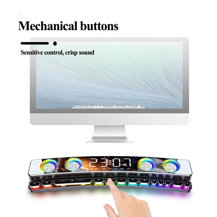 Niye Bluetooth Gaming Soundbar Home Theater HiFi 3D Surround Speaker