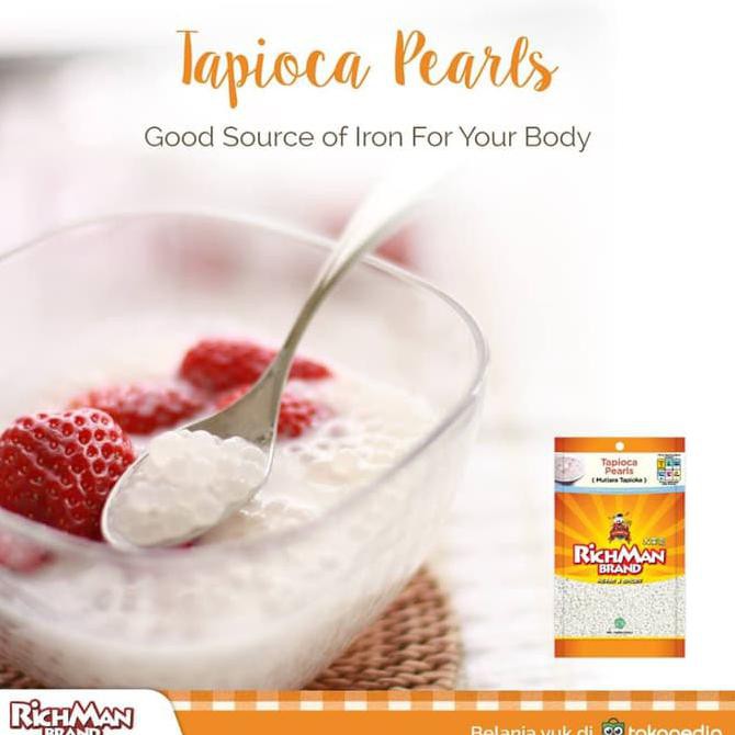 

RichMan Brand White Tapioca Pearl (Mutiara Tapioka Putih) 150 gr PROMO