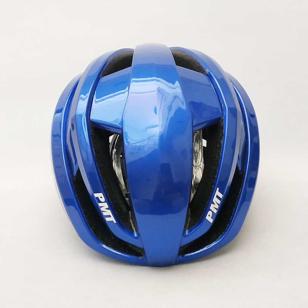 Helm Sepeda PMT Helmet tipe Pudi Glossy Blue