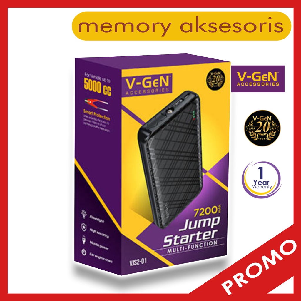 Powerbank Jump Starter VJS2-01 V-GeN 7500mAh