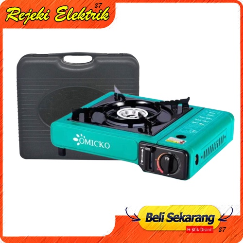 OMICKO Kompor Portable Kompor Gas Portable 2 Fungsi - Varian Warna Terbaru