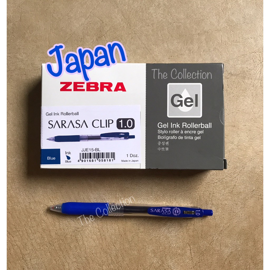 

PULPEN 1.0 BLUE JJE15-BL Sarasa Zebra Gel Pen Clip 1,0mm Biru pena pen ballpoint gel pen signature tanda tangan mata jumbo ATK438SR