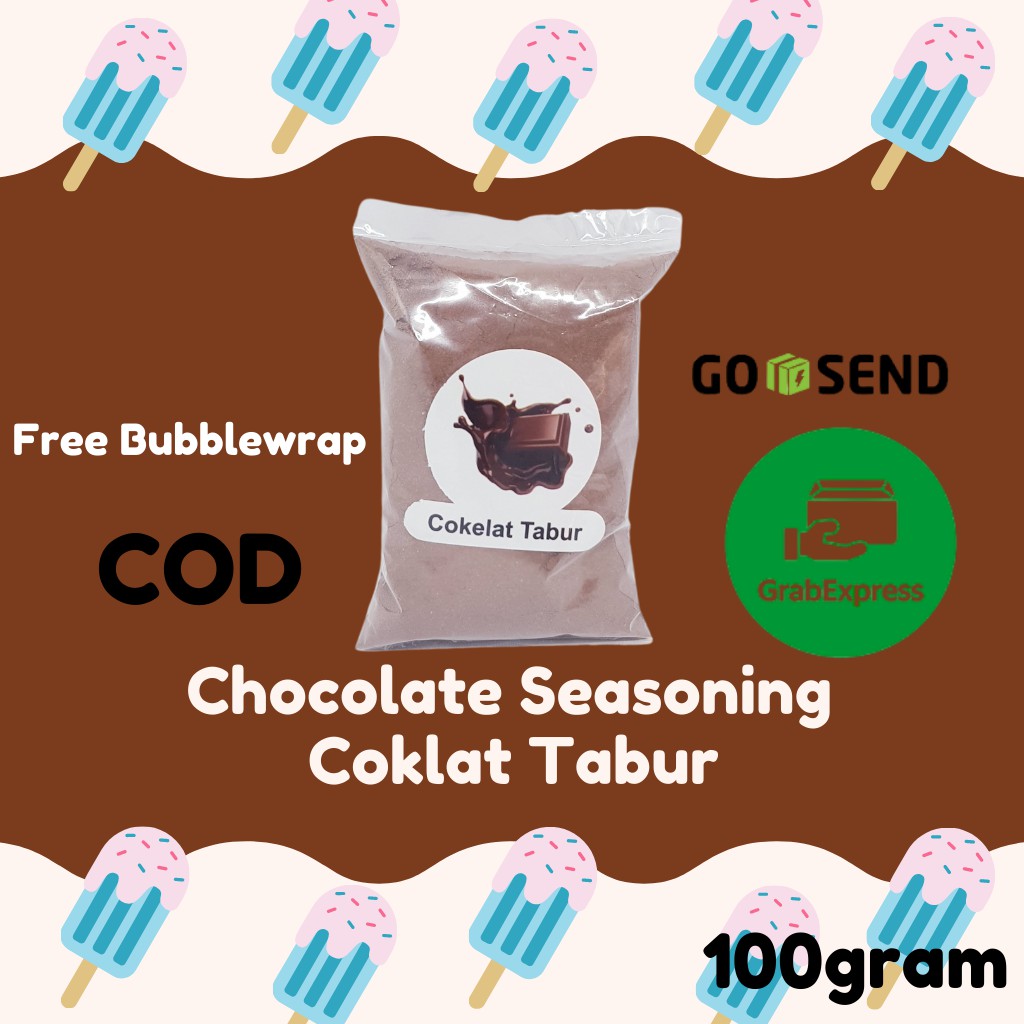 Chocolate Seasoning / Coklat Bubuk Tabur Kemasan 100gram Bumbu Tabur Keripik Pisang