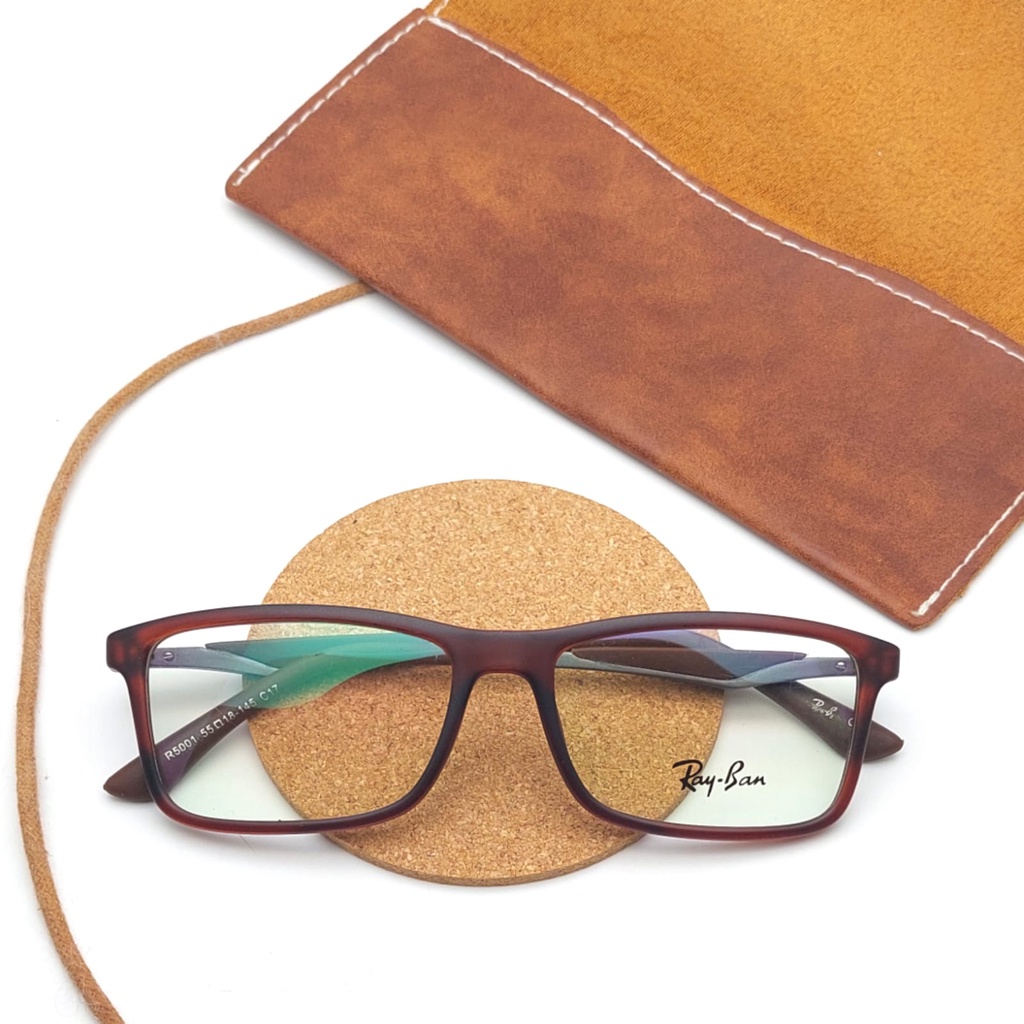 GROSIR Frame kacamata minus pria 50001 + lensa antiradiasi Photocromic Bluray blucromic minus silinder