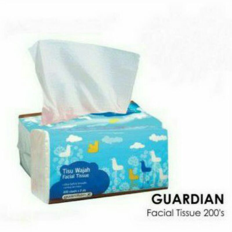 Tisu Wajah Facial Tissue Guardian 200s x 2 ply-3