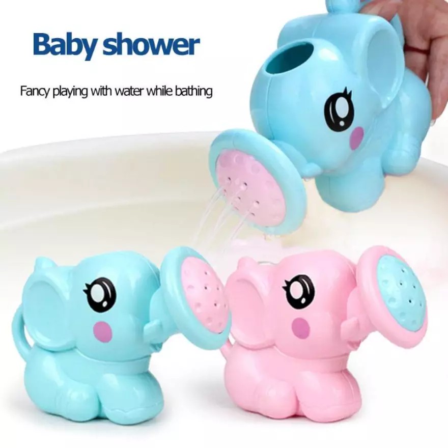 MAINAN MANDI BAYI ANAK ELEPHANT AIR SHOWER BABY BATH TOYS BENTUK GAJAH LUCU