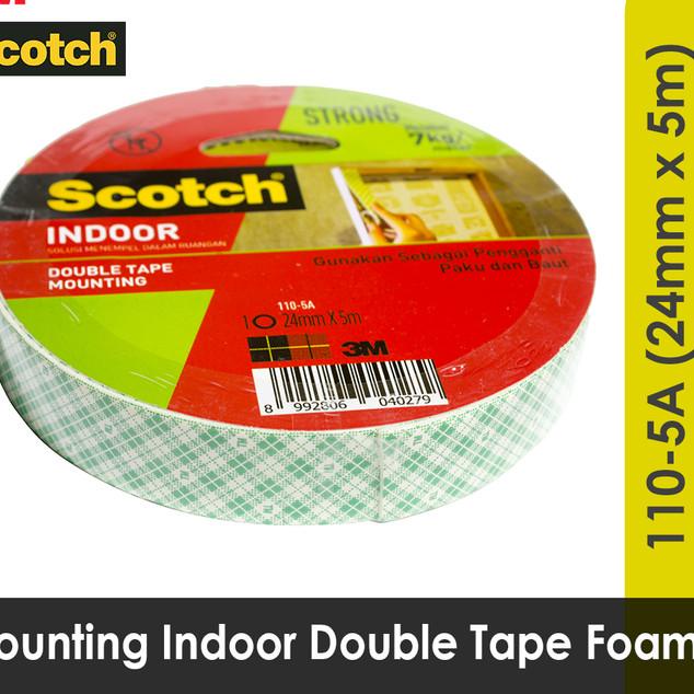 

◘ Mounting Double Tape Size 24 mm x 5 m 3M Scotch 110-5a ✮