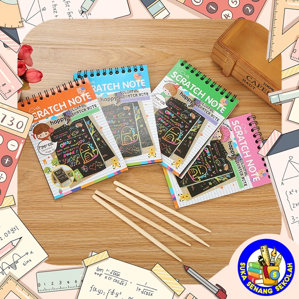 

Buku Magic Colourful Scratch Note B0042