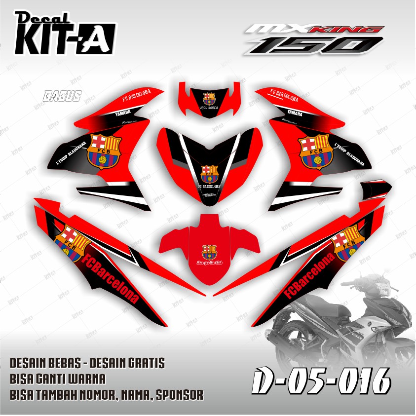 Dekal Stiker Motor Decal Sticker Jupiter Mx King 150 D O5 016