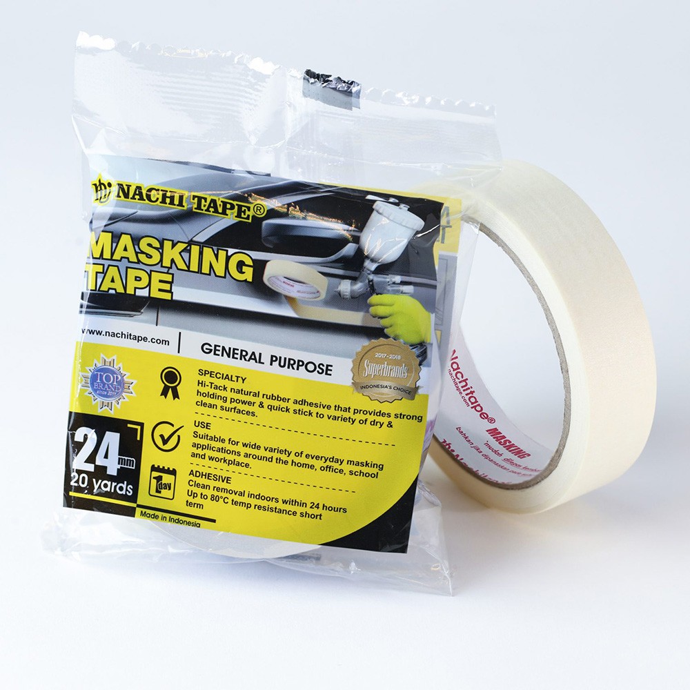 

NACHI MASKING TAPE / ASTRON MASKING TAPE / LEM KERTAS 1 INCH (24MM)