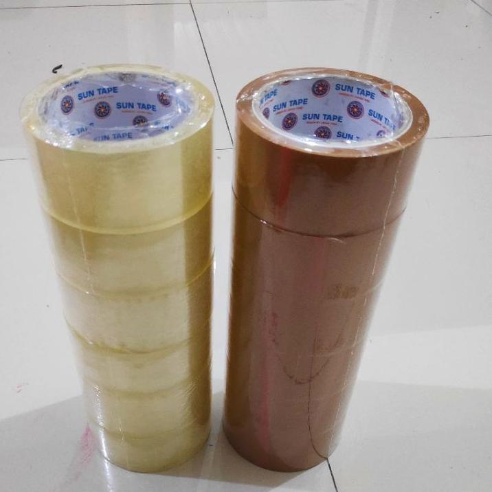 

Baru - Lakban Bening 2 inc isi 6 rol - Lakban Plastik - double tape 愛