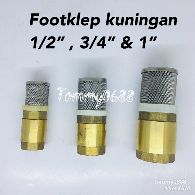 FOOT KLEP FULL KUNINGAN FOOT VALVE  TUSEN KLEP SARINGAN 