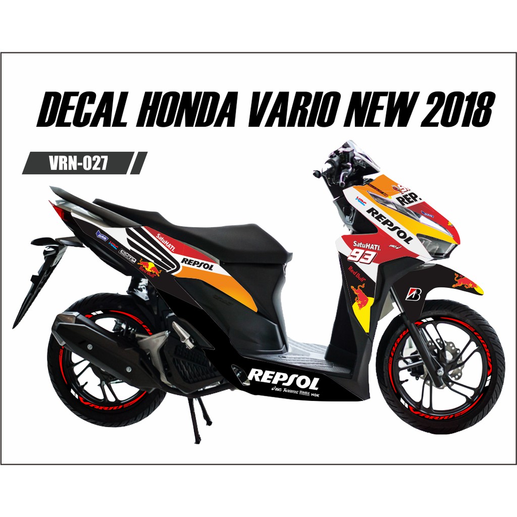 Sticker Decal Honda Vario 150 125 New 2018 REPSOL HONDA Shopee Indonesia