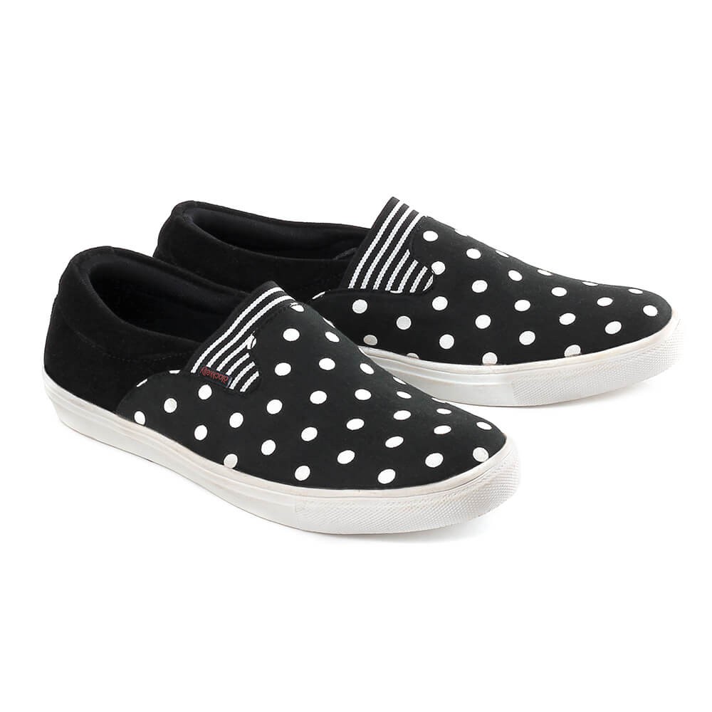 Sepatu Slip On / Kasual Wanita - LAD 361  blackkely 100% Original