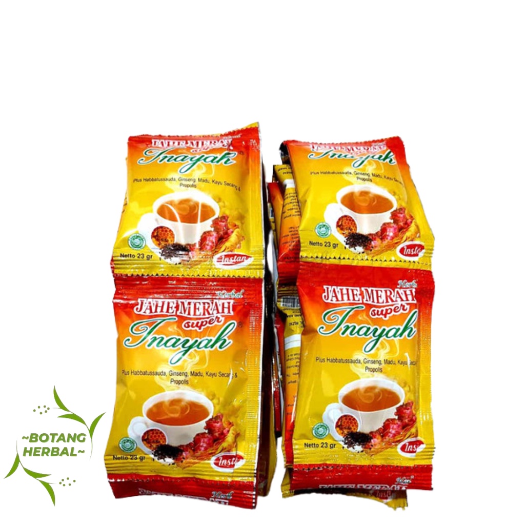 

Jahe merah super Inayah per RENCENG isi 12 sachet Netto:20gr Original