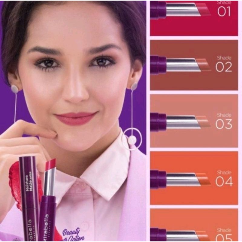 Mirabella Moisture Matte Lipstik
