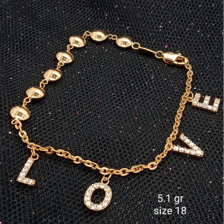 Gelang Emas 17 K - 5.1 gr Kadar 750 - 3327