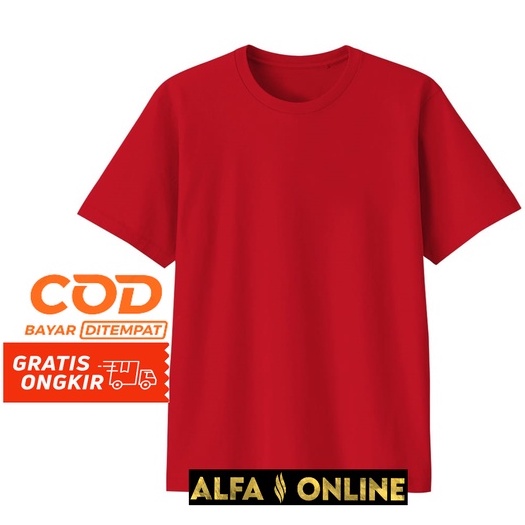 Kaos Polos Pria Wanita Cotton Combed Kaos Oblong Pria Dan Wanita Unisex Baju Atasan Tshirt Baju Pria