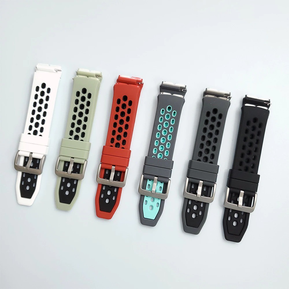 Tali Jam Strap Dual Tone Pengganti Bahan Silikon Huawei GT2e 22mm