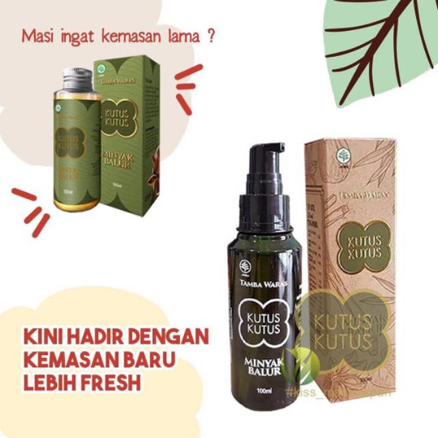 Minyak Kutus Kutus Original 100% (Kemasan Baru)