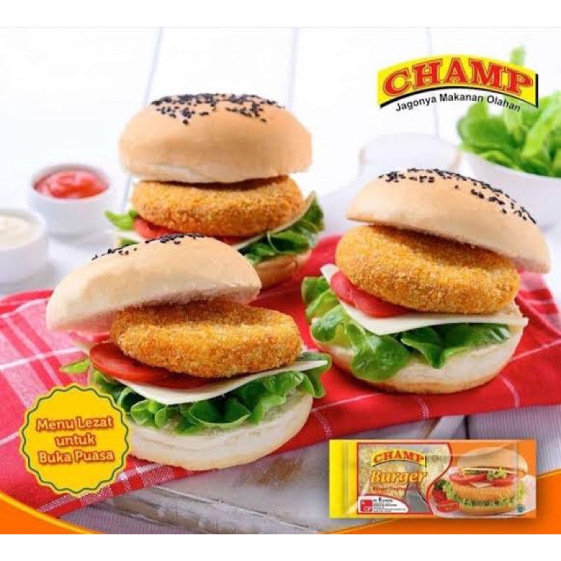 

Burger champ isi 6 potong