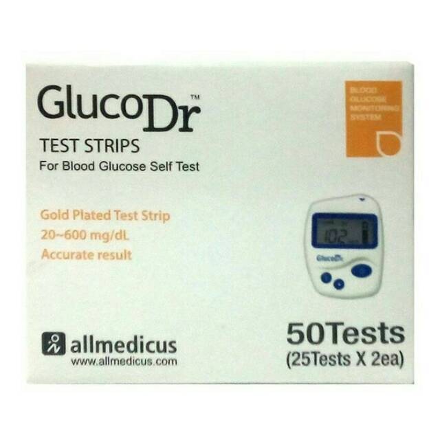 Alat Tes Gula Darah dan Strip Gluco Dr Bio Sensor GlucoDr Biosensor AGM 2100 Murah