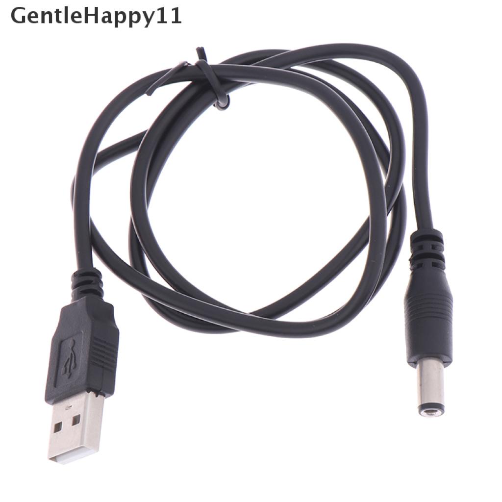 Gentlehappy Kabel Power Charger USB Ke DC 5.5mm Untuk MP3 / MP4 Player