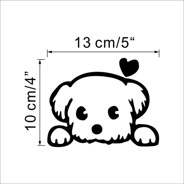 Sticker Wallpaper Dinding Dog/Cat - Black