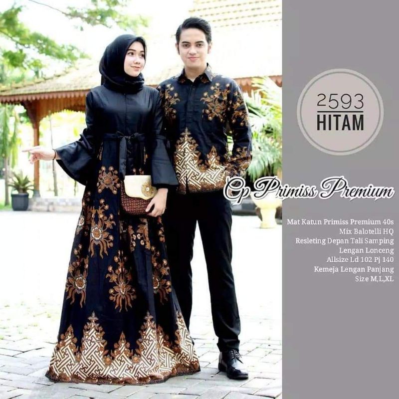 Couple Fashion Gamis Batik Asli Pekalongan