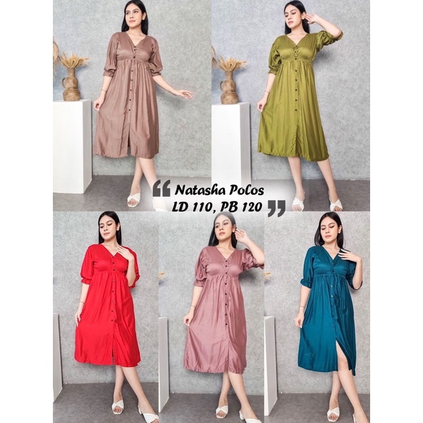 Dress Natasha Polos// Daster Putri Bali// Daster rayon bali