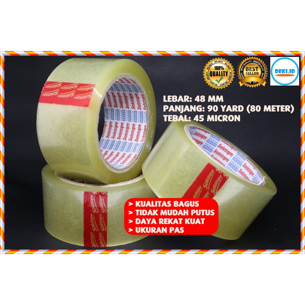 

Lakban Bening Coklat 48 mm x 90 Yard X 45 Micron Kualitas Terbaik