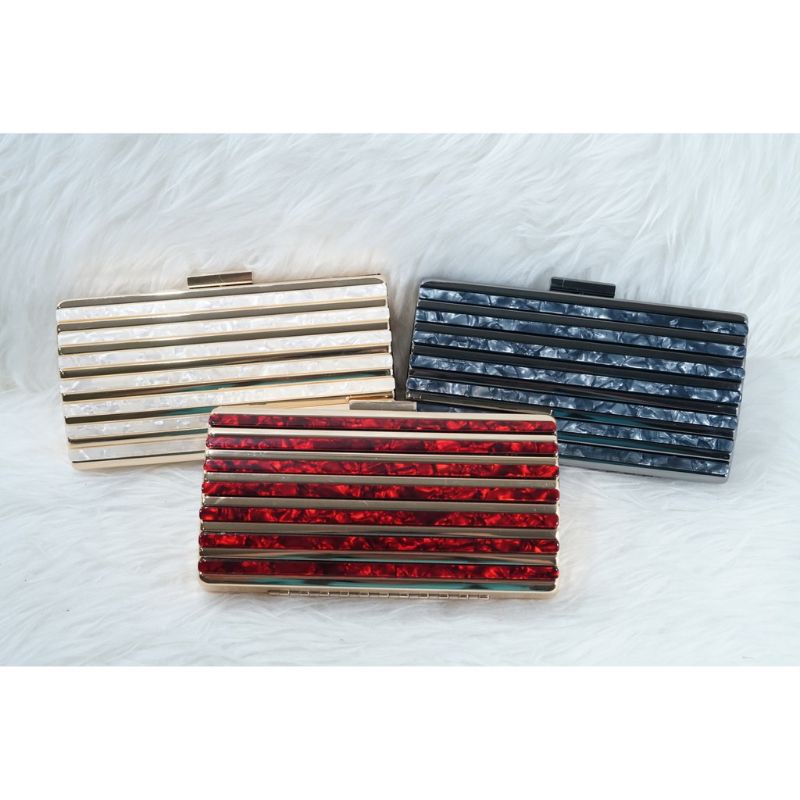 tas pesta marmer marble acrylic akrilik keramik ceramic clutch party bag acara wedding ulang tahun b