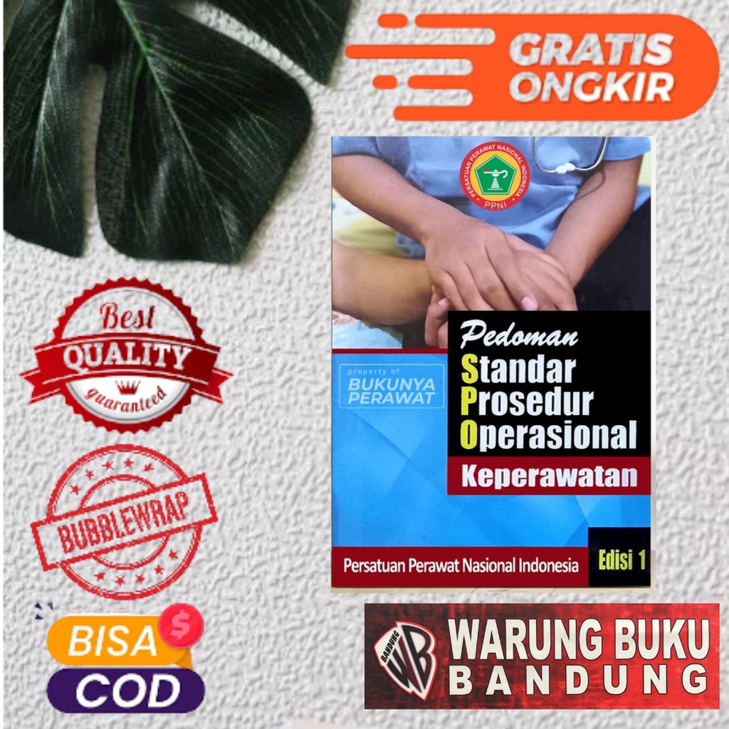 Buku SPO PPNI : Pedoman Standar Prosedur Operasional Keperawatan Edisi 1 Tahun 2021 Kertas HVS Putih