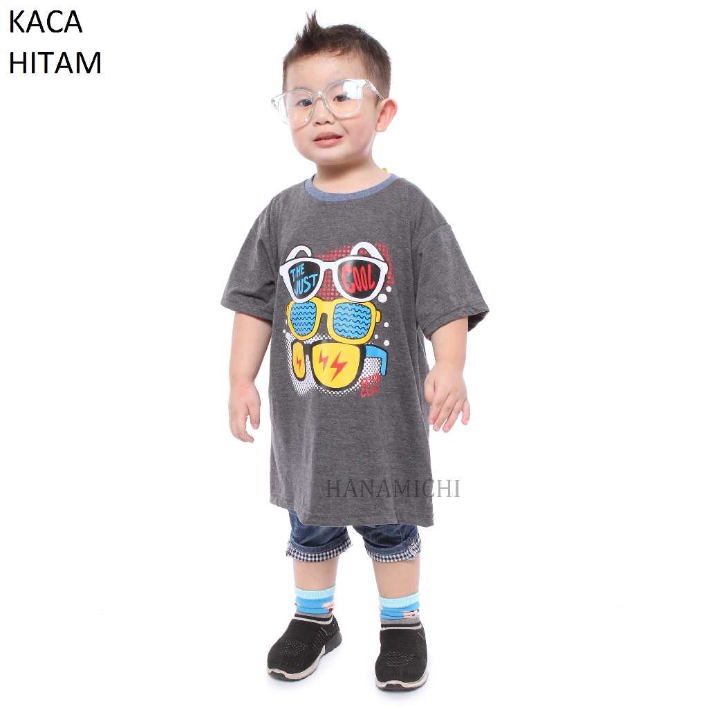 Hanamichi KACA Kaos Sablon Anak Lengan Pendek