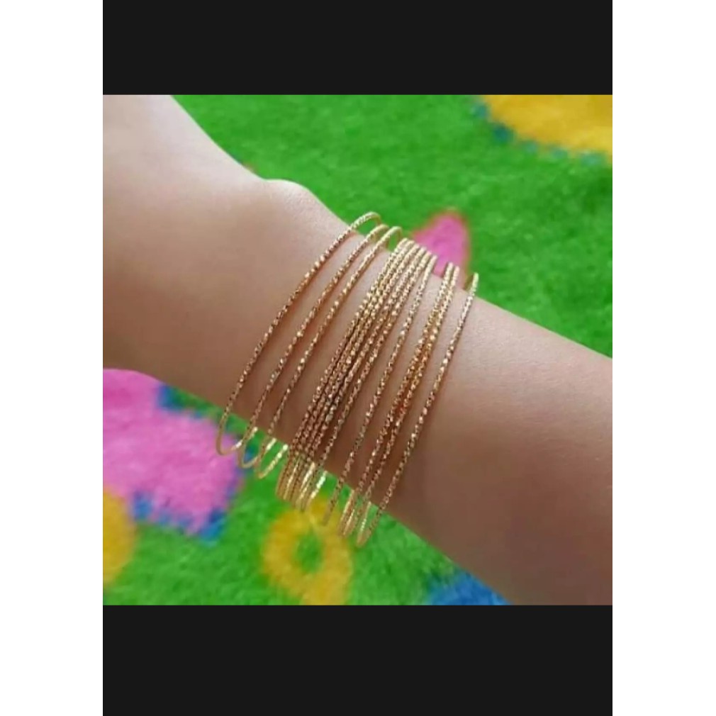 set gelang cincin  kroncong berlian xuping gold