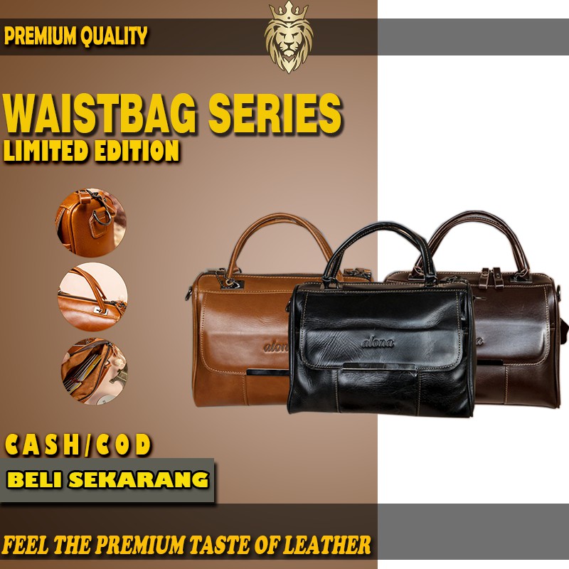 Tas Slempang Slingbag Kondangan Kulit Wanita Waist Bag Waistbag Branded Original Kulit Asli RV28