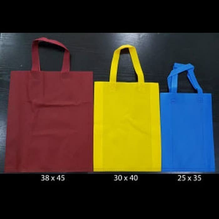 

TERLARIS Grosir per Lusin - Tas Spunbond Polos Tali dengan 30x40