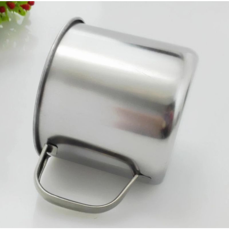 Mug Traveling stainless 120ml - Gelas Stainless diameter 7 cm - Cangkir Camping Stainless