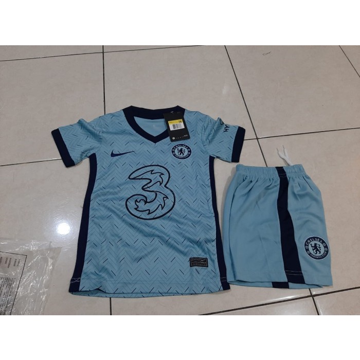 JERSEY BOLA KIDS ANAK CHELSEA_ AWAY 2020/2021 + NAMESET GRADE ORI