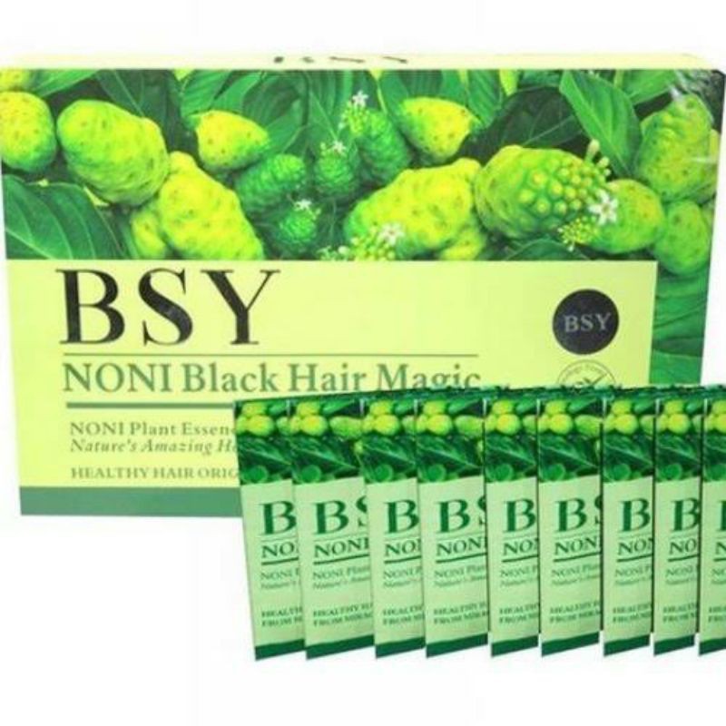 [ECER] BSY BLACK HAIR MAGIC NONI / PENGHITAM RAMBUT