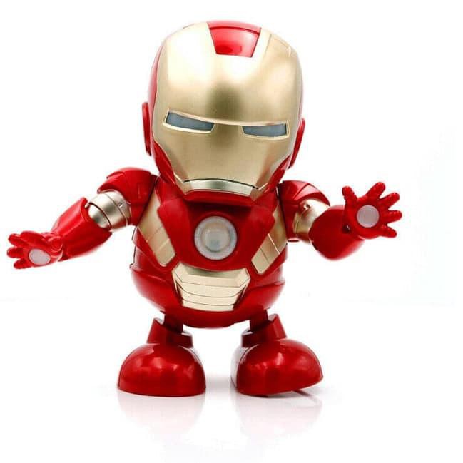 Populer Dance Hero Robot Ironman - Mainan Boneka Joget Tony Stark Music LED HKR