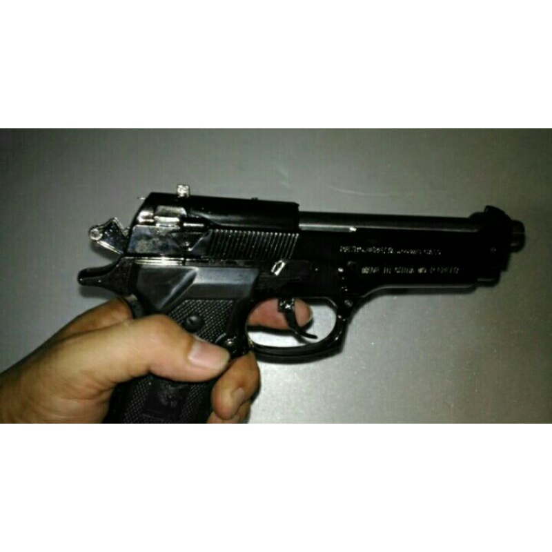 Cod Korek Api model Pistol Asli Baretta Free Sarung Bagus murah
