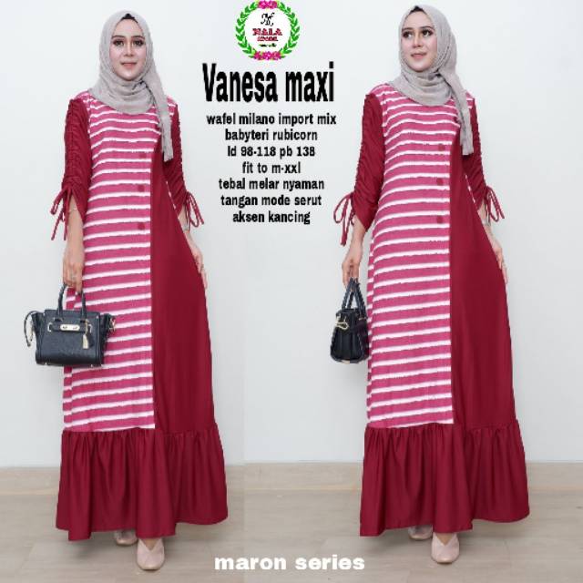 Vanesa maxi gamis murah