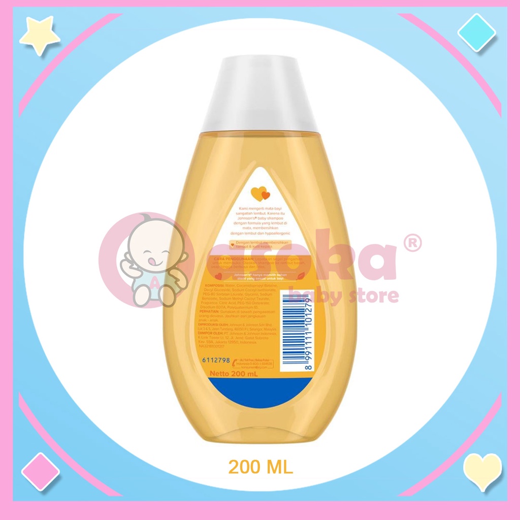 Johnson's Gold Baby Shampoo - Shampo Bayi 50ml / 200ml ASOKA