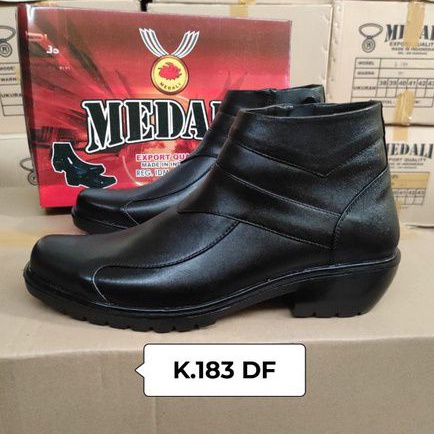 Sepatu Kulit PDH Pria boots polri TNI security guard PNS sepatu Kerja formal Tampil lebih keren