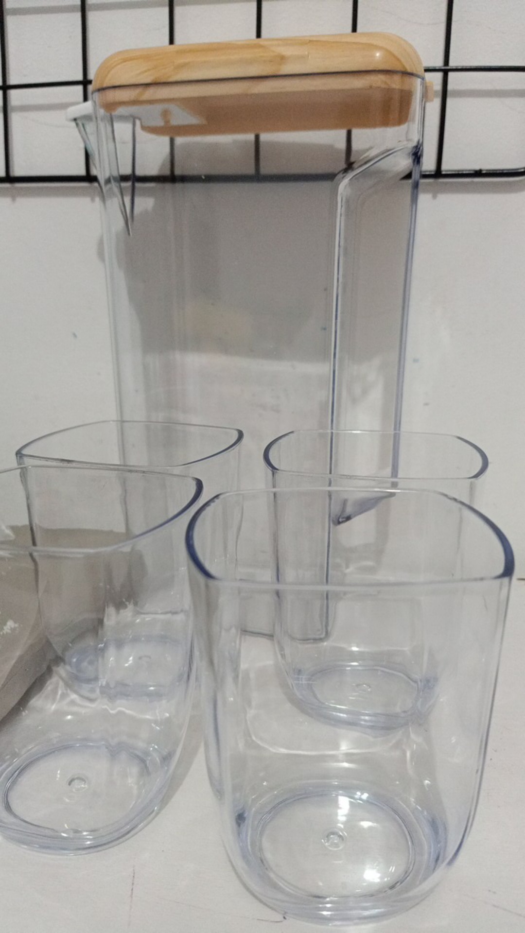 Anqi Shop Teko Kaca Pitcher Untuk Jus Air Minum Tahan Panas Dingin Infused Water Vs-34