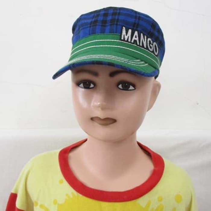 Topi komando Motif Garis Warna Anak Bayi Balita**