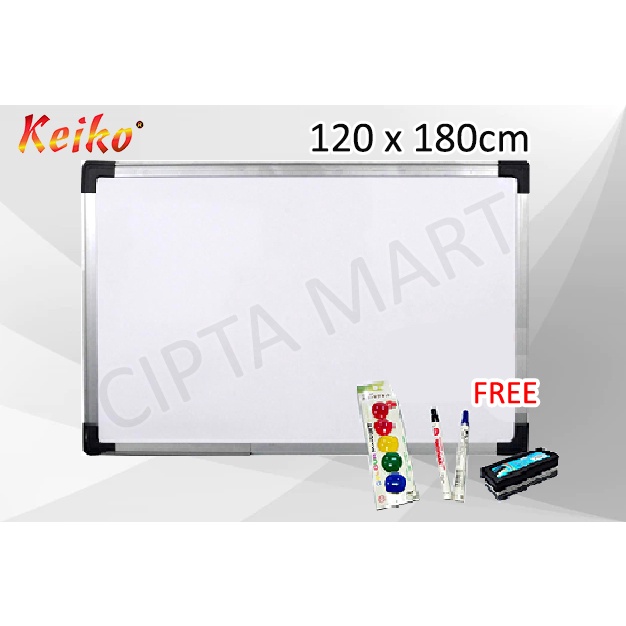 

Whiteboard Keiko 120 x 180cm Free Spidol