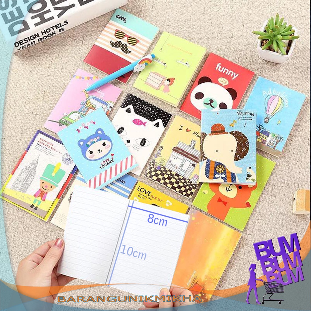 Buku Tulis / NoteBook MINI Notes Imut Lucu - BUM