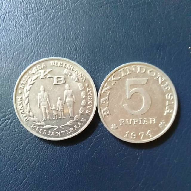 Coin 5 Rupiah 1974